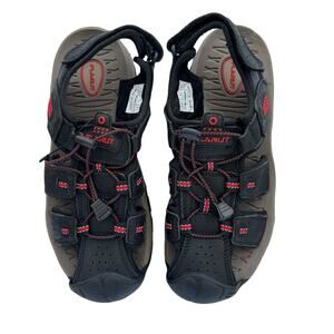 New Flarut Men's Black Red Closed Toe Breathable Outdoor Active Sandals 8/41